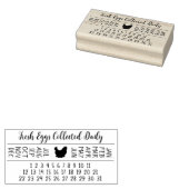 ゴムスタンプ 卵を産んだ日 ラバースタンプ (押印)