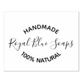 ゴムスタンプ - 手作り石鹸の店名 ラバースタンプ (インプリント)