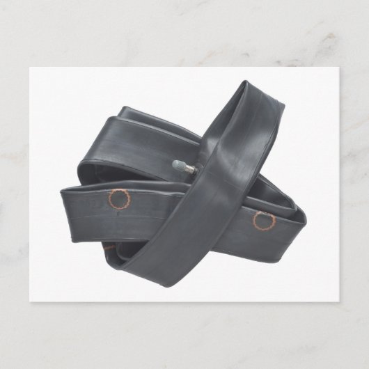 ゴムタイヤチューブ付きポストカード ポストカード (正面)