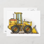ゴムタイヤローダ建築装置 ポストカード (正面/裏面)