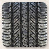 ゴムタイヤ糸車のスタイルデコ コースター (正面)