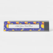 ゴムダッおもしろいクスイエローダッキーファーム動物愛好家 デスクネームプレート (正面)