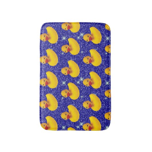 ゴムダッおもしろいクスイエローダッキーファーム動物愛好家 バスマット (正面縦)