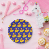 ゴムダッおもしろいクスイエローダッキーファーム動物愛好家 ペーパープレート (パーティー)