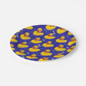 ゴムダッおもしろいクスイエローダッキーファーム動物愛好家 ペーパープレート (アングル)