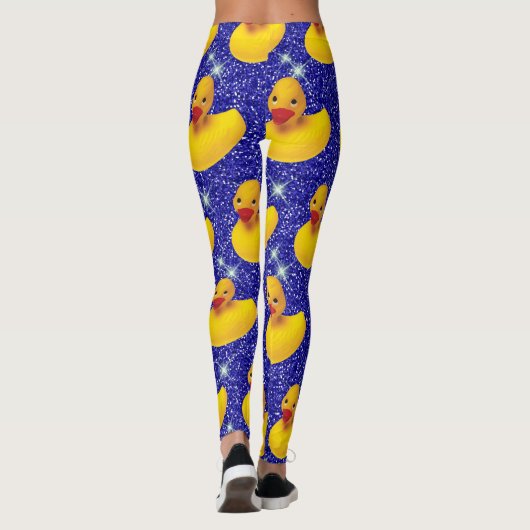 ゴムダッおもしろいクスイエローダッキーファーム動物愛好家 レギンス (裏面)