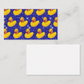 ゴムダッおもしろいクスイエローダッキーファーム動物愛好家 名刺 (正面/裏面)