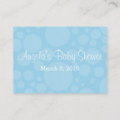 ゴムダッキー(アヒルちゃん)おむつラッフルチケット – 青 エンクロージャーカード (裏面)