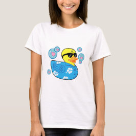 ゴムダッキー(アヒルちゃん)のハワイアンシャツと泡付き Tシャツ