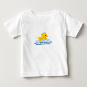 ゴムダッキー(アヒルちゃん)の団結 ベビーTシャツ