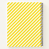 ゴムダッキー（アヒルちゃん）イエローブルーベビーシャワーゲストブック ノートブック (裏面)