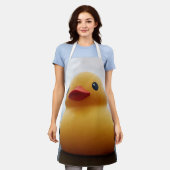 ゴムダッキー(アヒルちゃん)エプロン エプロン (着用した状態)
