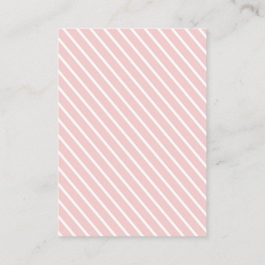 ゴムダッキー（アヒルちゃん）ガールピンク赤ちゃんシャワー予約リクエスト エンクロージャーカード (裏面)