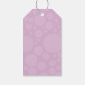 ゴムダッキー(アヒルちゃん)ギフトラベル-薄紫 ギフトタグ (裏面)