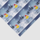 ゴムダッキー（アヒルちゃん）クリスマスグリーティング 薄葉紙 (詳細)