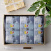 ゴムダッキー（アヒルちゃん）クリスマスグリーティング 薄葉紙 (ギフト)