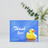 ゴムダッキー(アヒルちゃん)サンキューカード ポストカード (スタンド正面)