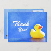 ゴムダッキー(アヒルちゃん)サンキューカード ポストカード (正面/裏面)