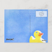 ゴムダッキー(アヒルちゃん)サンキューカード ポストカード (裏面)