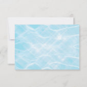 ゴムダッキー(アヒルちゃん)スプラッシュ赤ちゃんシャワー サンキューカード (裏面)