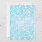 ゴムダッキー(アヒルちゃん)スプラッシュ赤ちゃんシャワー 招待状 (裏面)