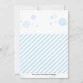 ゴムダッキー(アヒルちゃん)ダンプトラックベビーシャワー招待状 招待状 (裏面)