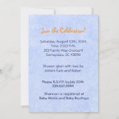 ゴムダッキー（アヒルちゃん）ツインボーイズシャワー招待状 招待状 (裏面)