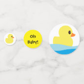 「ゴムダッキー（アヒルちゃん）」テーブル紙吹雪 コンフェッティ (正面)