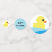 「ゴムダッキー（アヒルちゃん）」テーブル紙吹雪 コンフェッティ (裏面)