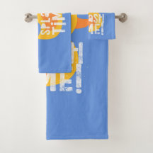 ゴムダッキー（アヒルちゃん）バスタイムスプラッシュタイムキッズタオルセット