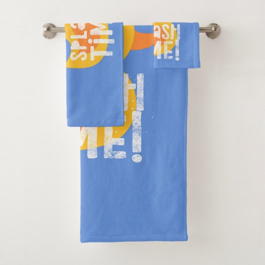 ゴムダッキー(アヒルちゃん)バスタイムスプラッシュタイムキッズタオルセット バスタオルセット (インサイチュ)