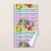 ゴムダッキー(アヒルちゃん) バスタオルセット (ハンドタオル)