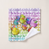 ゴムダッキー(アヒルちゃん) バスタオルセット (ウォッシュタオル)