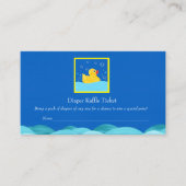 ゴムダッキー(アヒルちゃん)バブルおむつラッフルチケット エンクロージャーカード (正面)