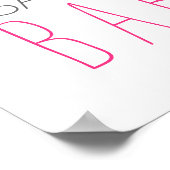 ゴムダッキー(アヒルちゃん)バブルバスガールベビーシャワー ポスター (角)