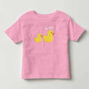 ゴムダッキー（アヒルちゃん）ビッグシスター トドラーTシャツ