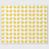 ゴムダッキー(アヒルちゃん)ピンクまたはブルー ラッピングペーパー (フラット)