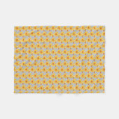 ゴムダッキー（アヒルちゃん） フリースブランケット (正面(横))