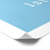 ゴムダッキー(アヒルちゃん)ブルーボーイ1stバースデーウェルカム ポスター (角)