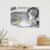 'ゴムダッキー（アヒルちゃん）'プリント ポスター (キッチン)