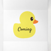 ゴムダッキー（アヒルちゃん）ベビーの発表 三つ折りカード (内部中)