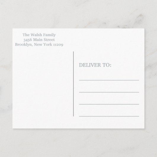 ゴムダッキー（アヒルちゃん）ベビーシャワー招待状 インビテーションポストカード (裏面)