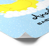 ゴムダッキー(アヒルちゃん)ベビーシャワー歓迎サイン ポスター (角)