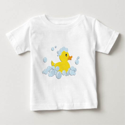ゴムダッキー（アヒルちゃん） ベビーTシャツ (正面)