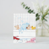 ゴムダッキー（アヒルちゃん） ポストカード (スタンド正面)