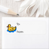 ゴムダッキー(アヒルちゃん) ラベル (インサイチュ)