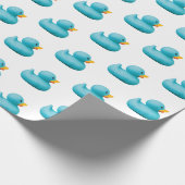 ゴムダッキー（アヒルちゃん）包装紙 ラッピングペーパー (角)