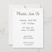 ゴムダッキー(アヒルちゃん) 招待状 (裏面)