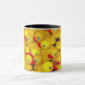 ゴムダッキー（アヒルちゃん）模様コーヒーマグ マグカップ (中央)