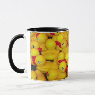 ゴムダッキー（アヒルちゃん）模様コーヒーマグ マグカップ